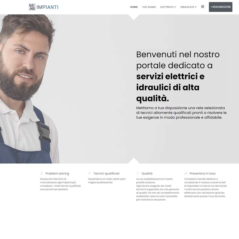 Realizzazione sito Miab Impianti